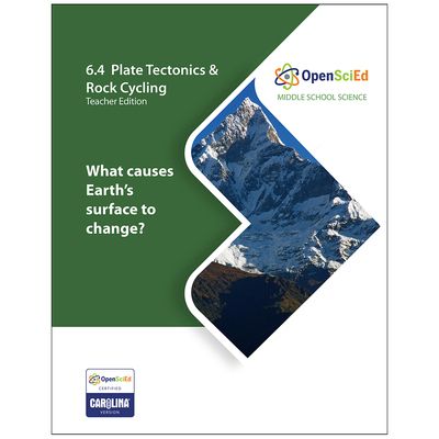 OpenSciEd: 6.4 Plate Tectonics and Rock Cycling 5-Class Unit Kit